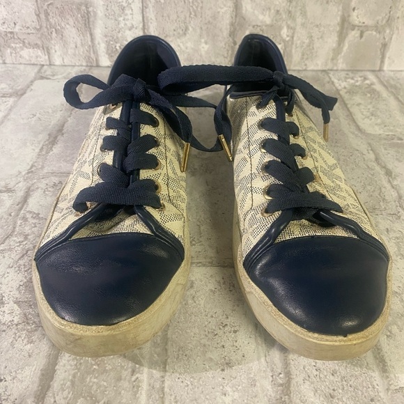 Michael Kors Navy and White Sneakers Size‎ 9M - Picture 7 of 12